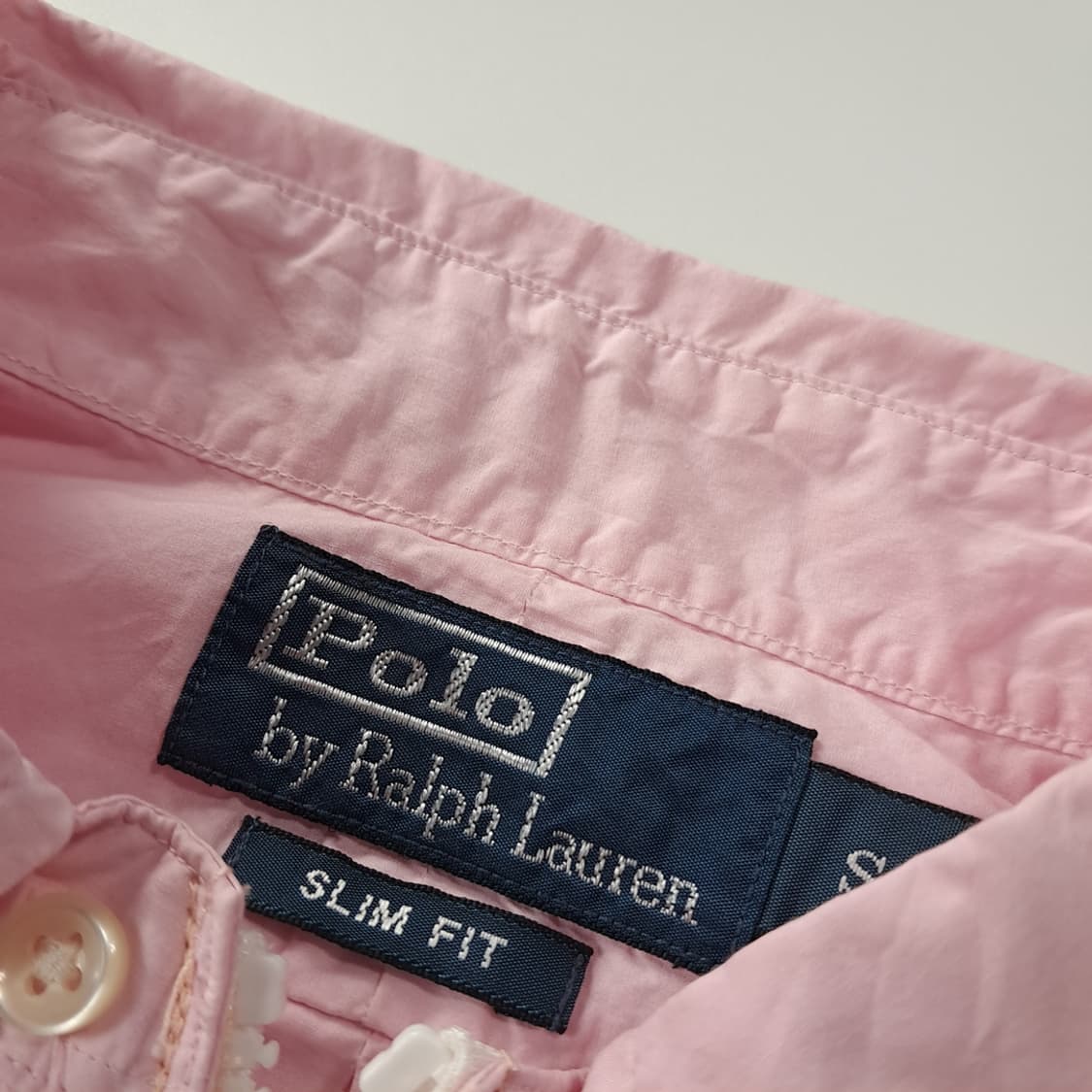 CK333 FREE 폴로 00s 핑크 크롭 셔츠 자켓 상품이미지3