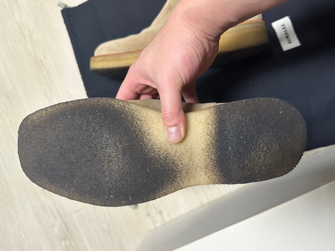 AURALEE 오라리 첼시 스웨이드 스퀘어토 부츠 상품이미지7