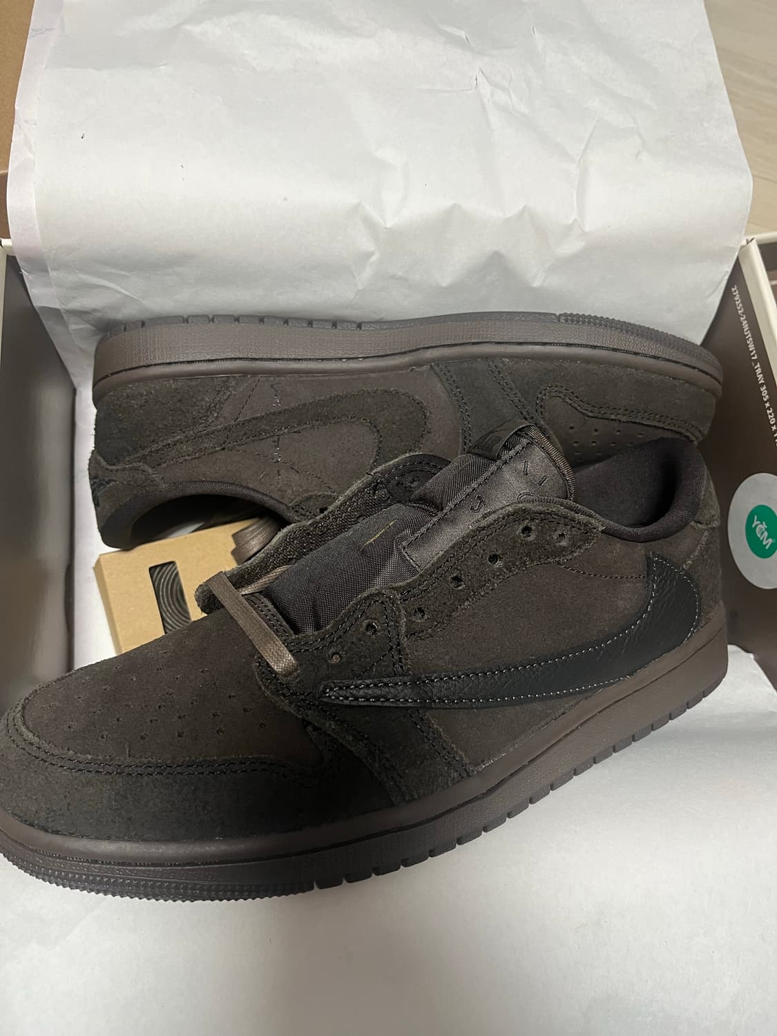 [265] 트래비스 스캇 x 조던 1 로우 벨벳 브라운 상품이미지2