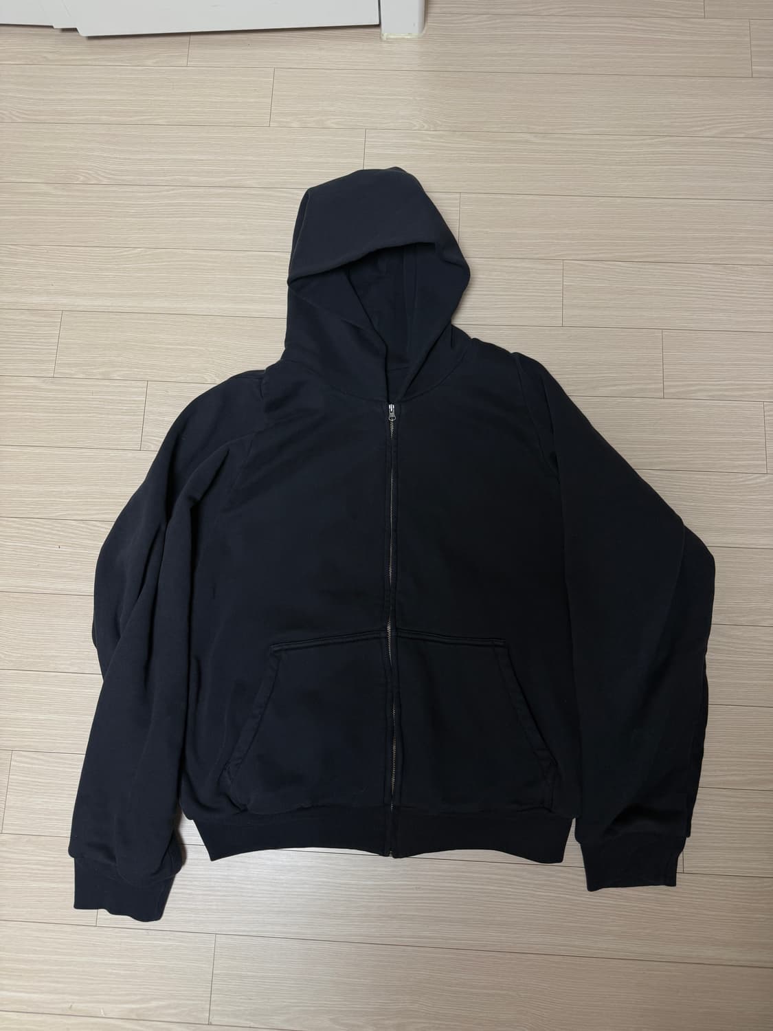 [M] 이지 갭 후드집업 블랙 상품이미지1