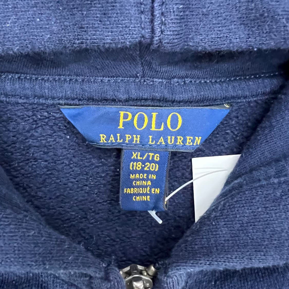 착샷O 폴로 네이비 후드집업 상품이미지2