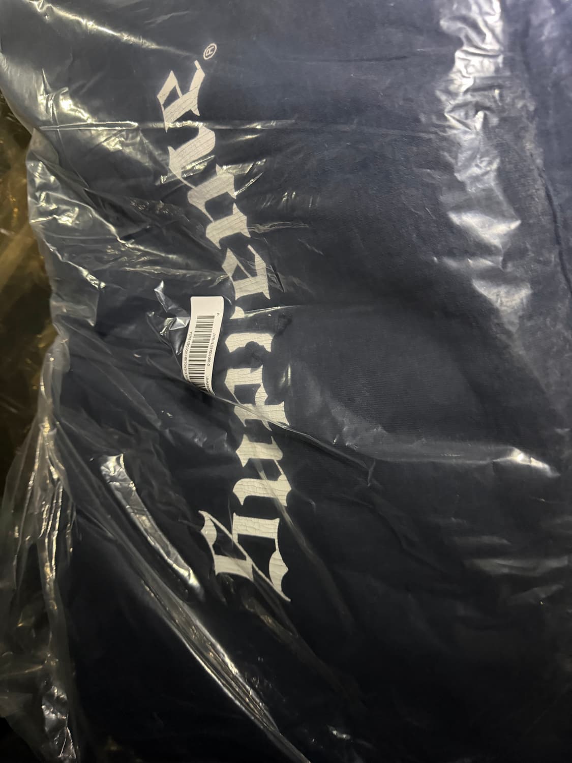 슈프림 올드 잉글리시 후드티 네이비 새상품 판매합니다 상품이미지2