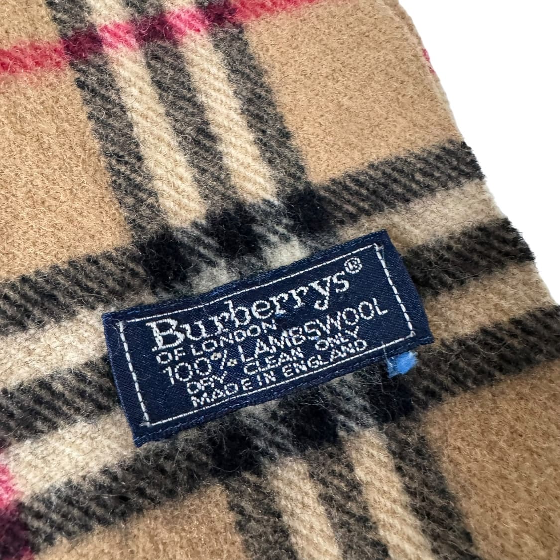 정품 버버리 노바체크 카멜 렘스울 머플러 상품이미지3