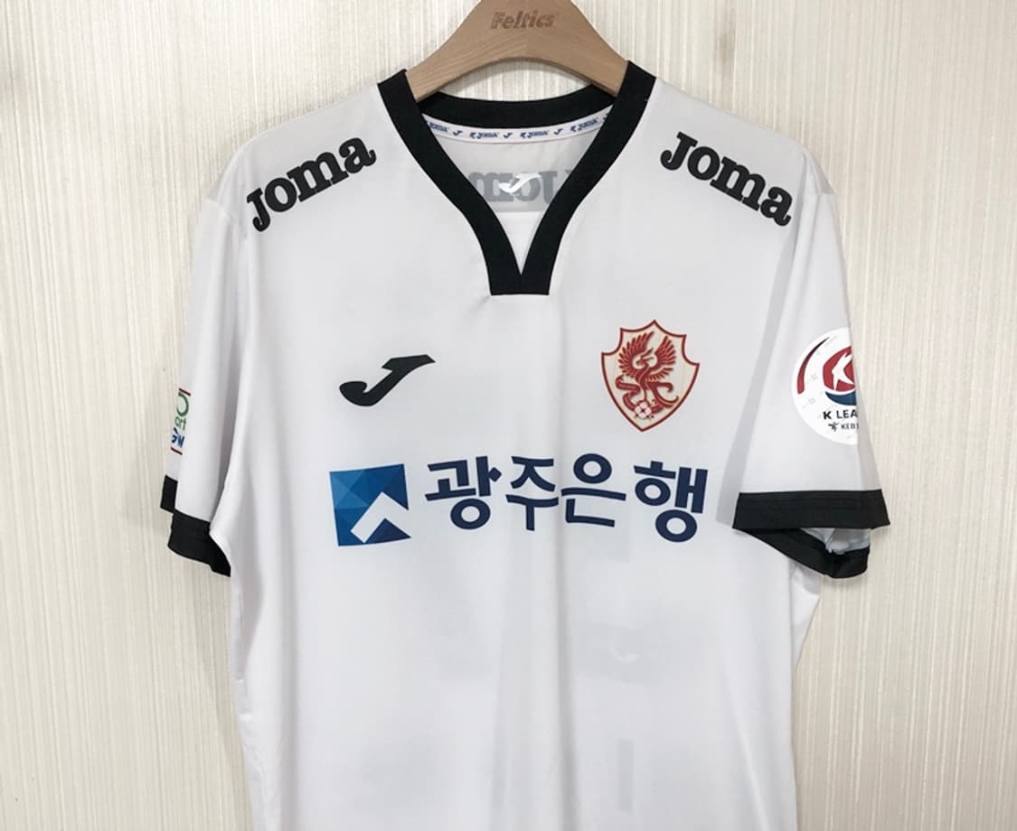 K리그2 조마 18시즌 광주FC 어센틱 어웨이유니폼 100 #37 이승모 상품이미지2