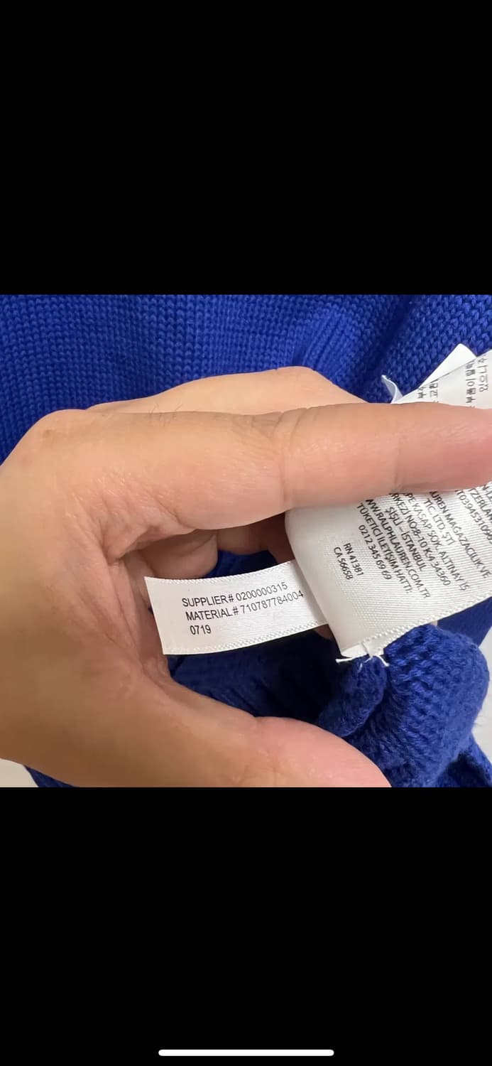 [정품/L] 폴로 랄프로렌 블루 레드포니 니트 상품이미지6