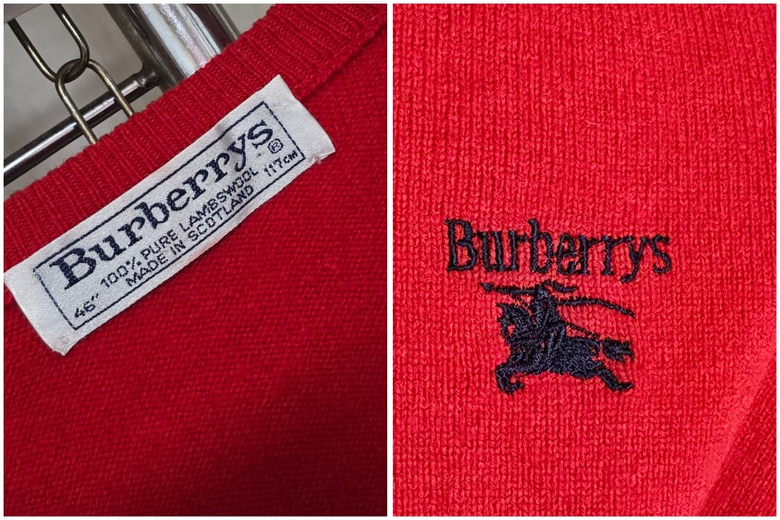 버버리 빈티지 니트티/남105 상품이미지2