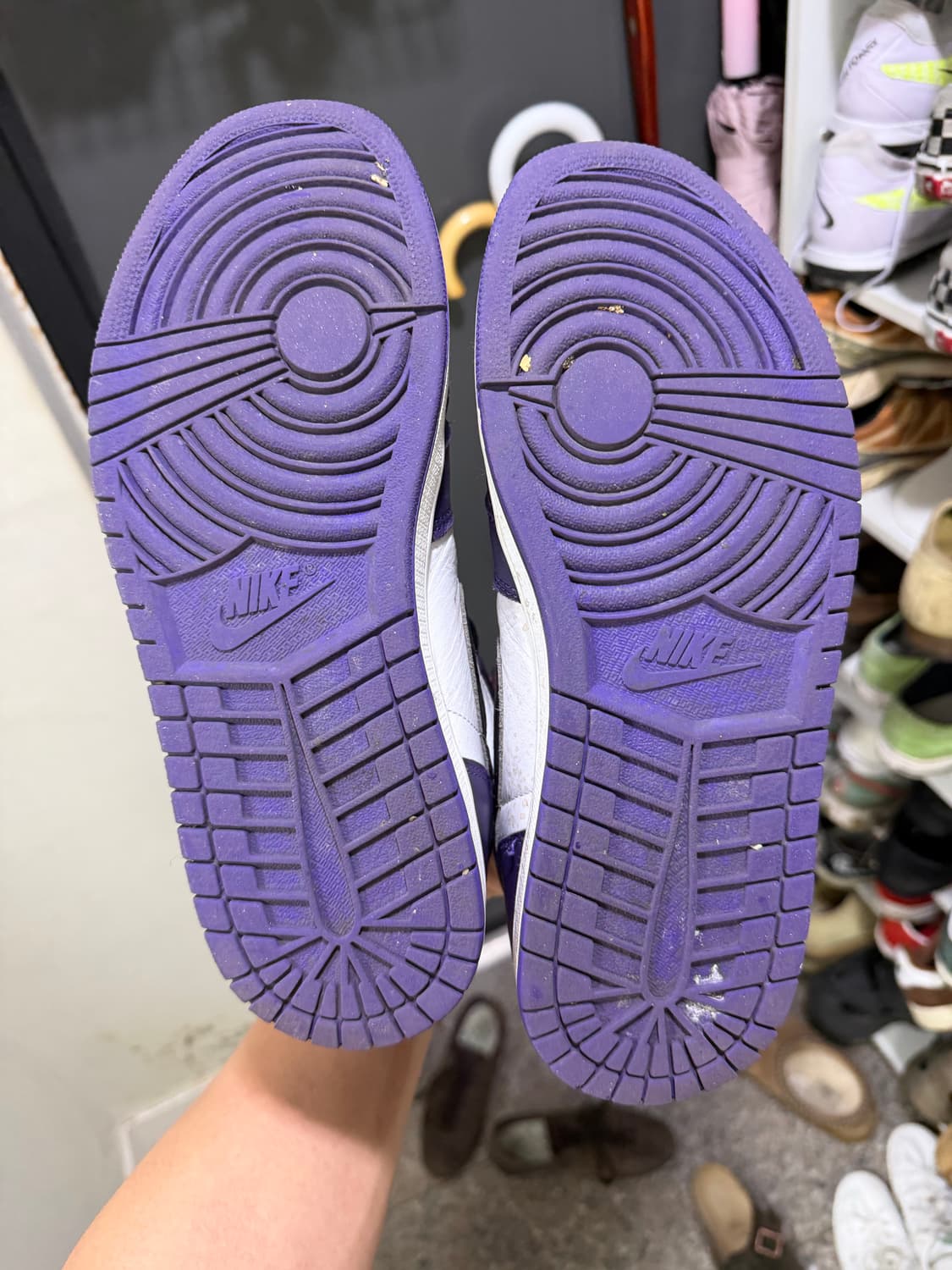 나이키 조던1 하이 코트 퍼플 280 판매합니다. 상품이미지3