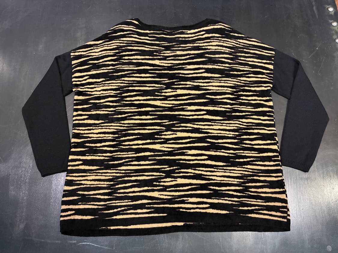 S) 막스앤코 MAX&co 울 니트 호피 갸루 모리걸 상품이미지6