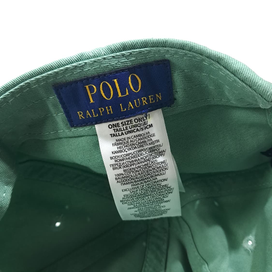 CL490 폴로 다크네이비 자수 세이지그린 볼캡 모자 상품이미지8