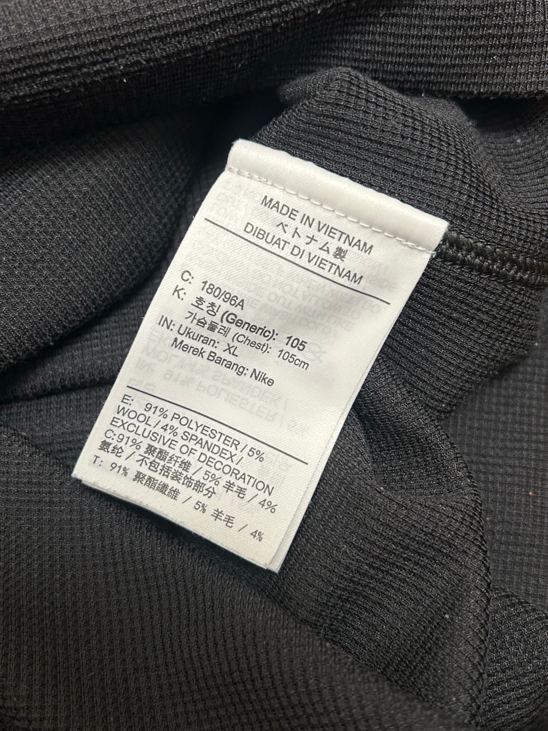 나이키 ACG 블랙 와플 롱슬리브 상품이미지6