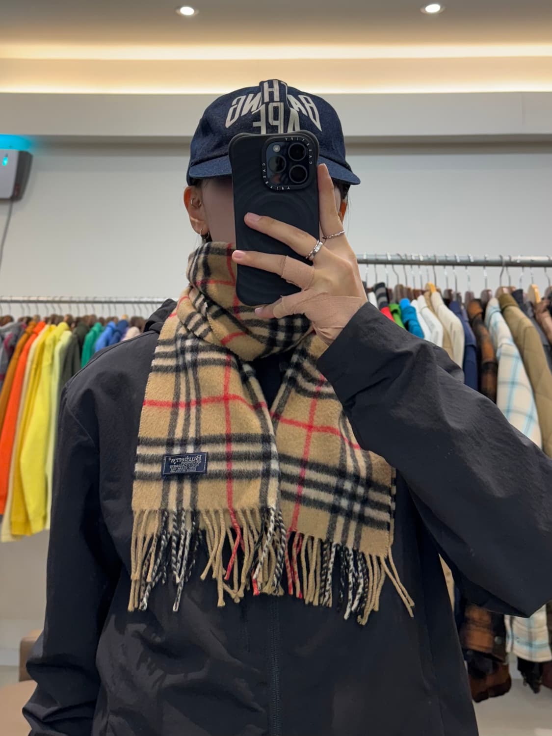 버버리 캐시미어 체크 머플러 상품이미지6