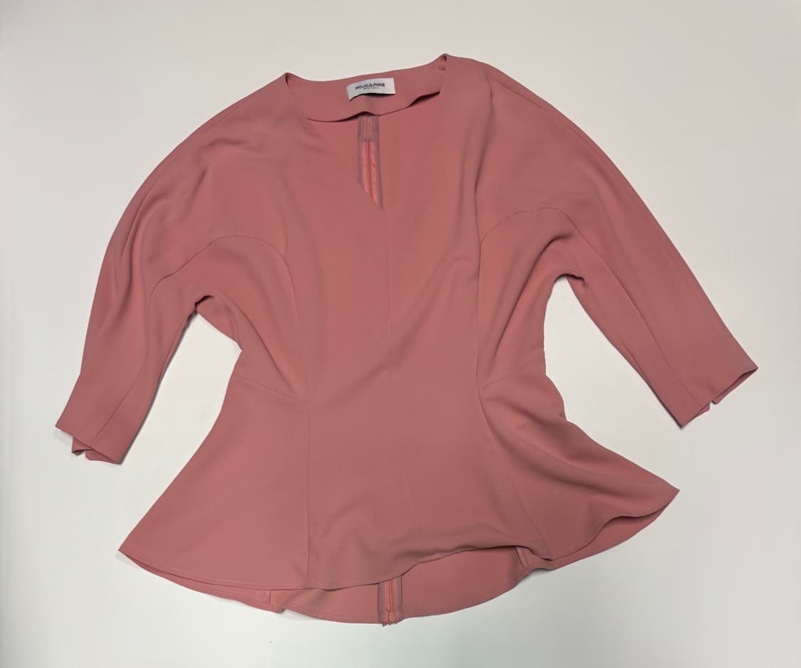 여성 모조에스핀 풀오버 핑크 블라우스 상품이미지1