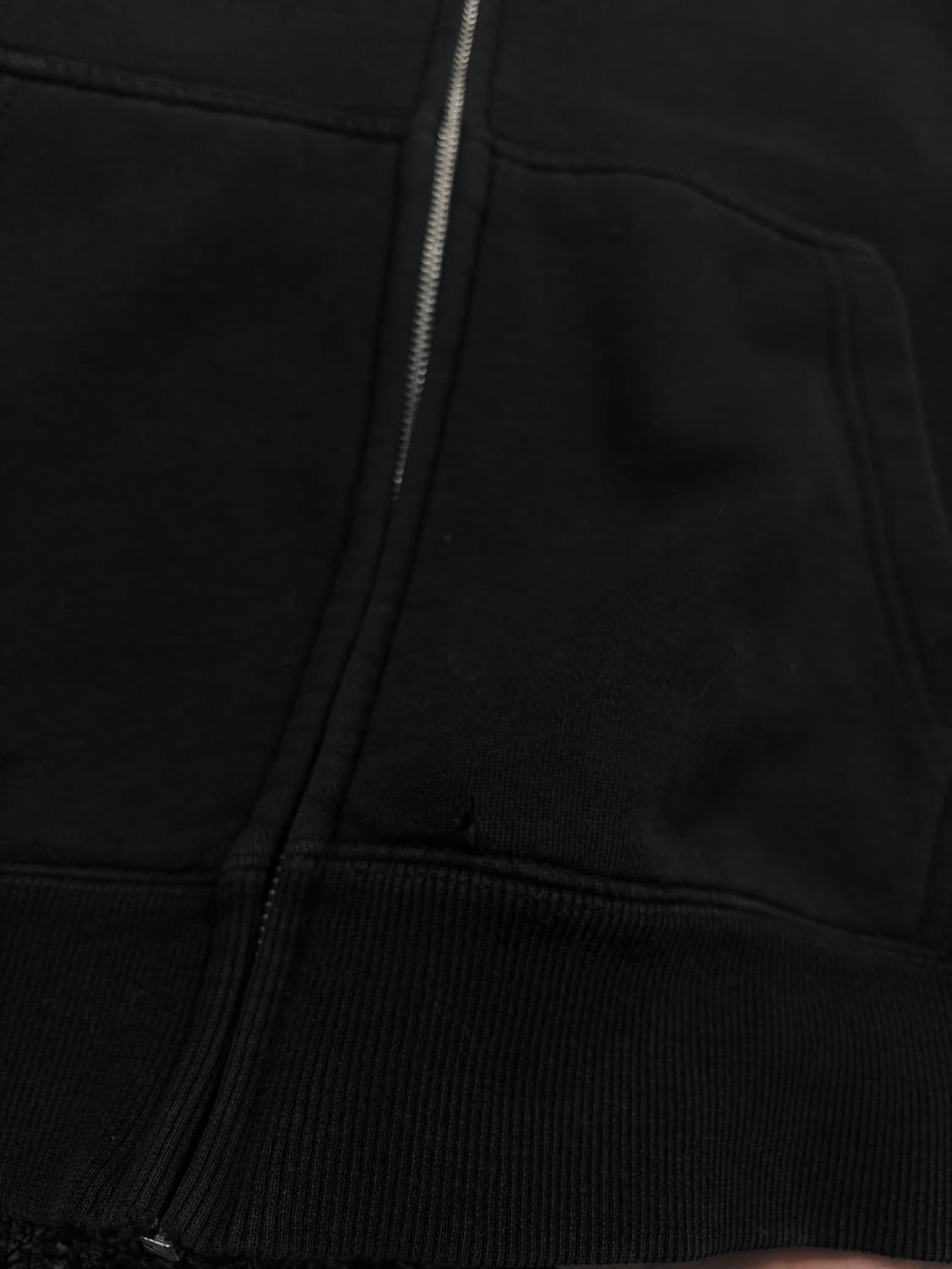 스투시 블랙 베이직 후드집업 상품이미지7