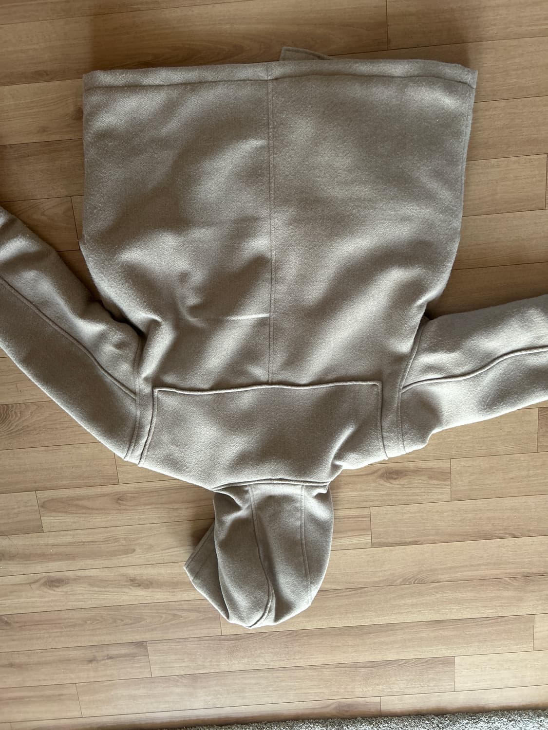 트릴리온 유니섹스 발마칸 더플 숏 코트 (BEIGE) 상품이미지3