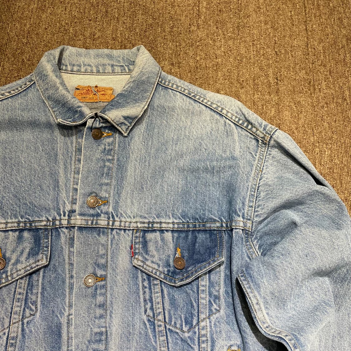 (L) 80~90s USA Levi's 리바이스 트러커 데님 자켓 상품이미지4