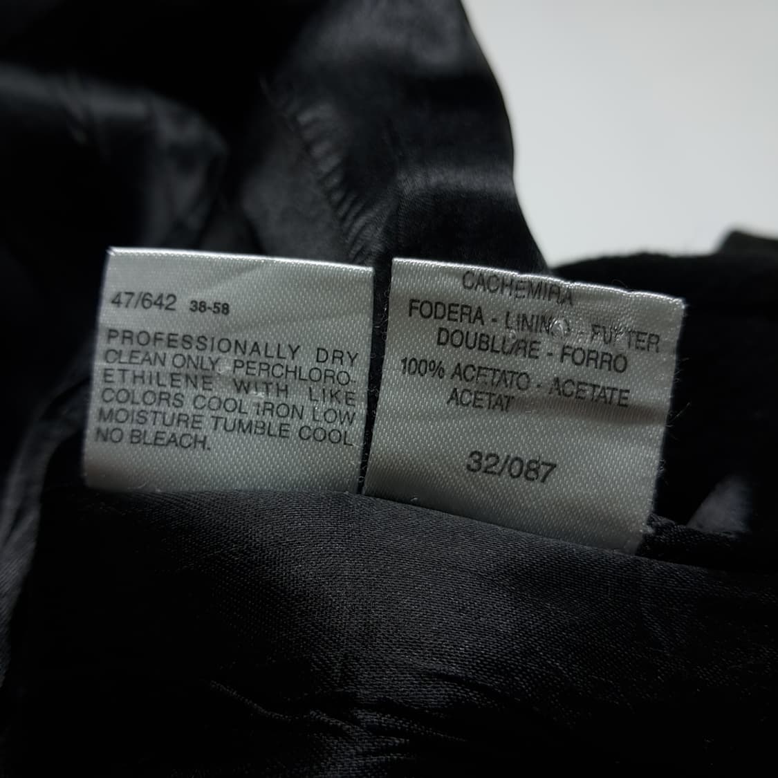 CL230 M 막스마라 90s 이태리판 울캐시미어 스티치 블랙 코트 상품이미지6