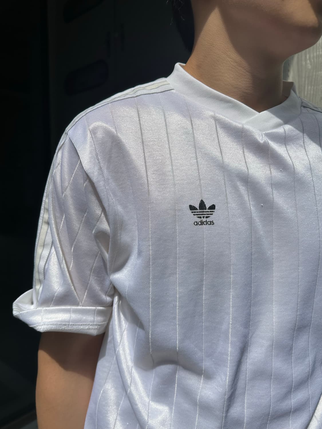 90‘s Adidas logo material line Topwear 상품이미지6