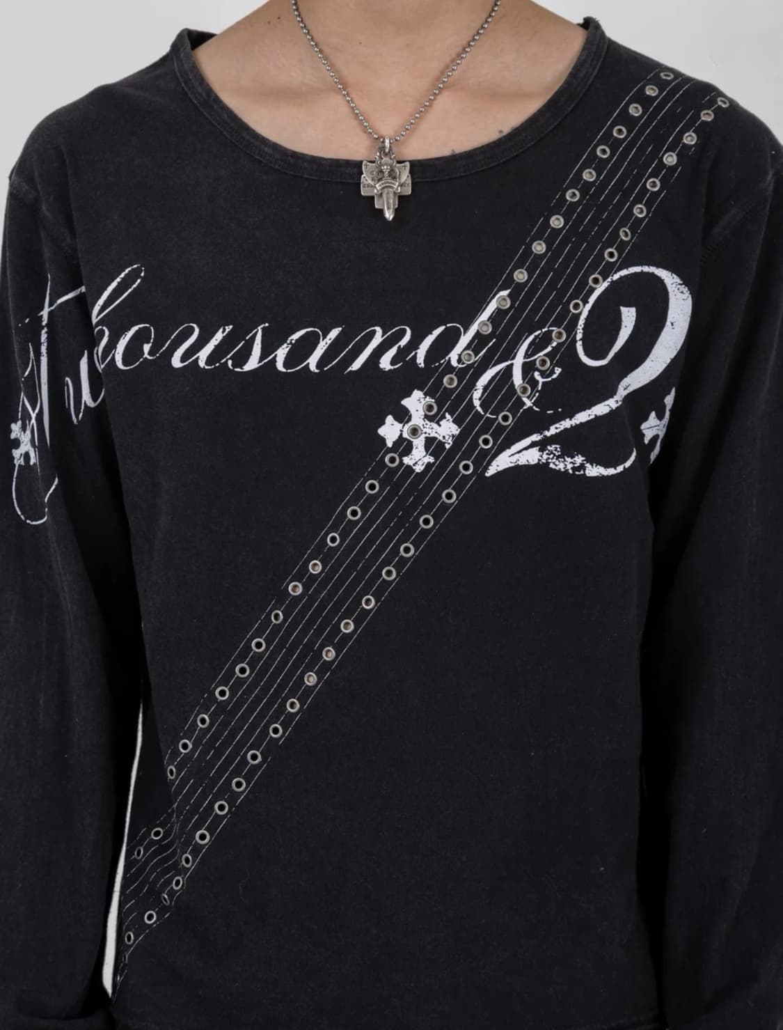 (2002)Slash belted L/S tee 상품이미지2