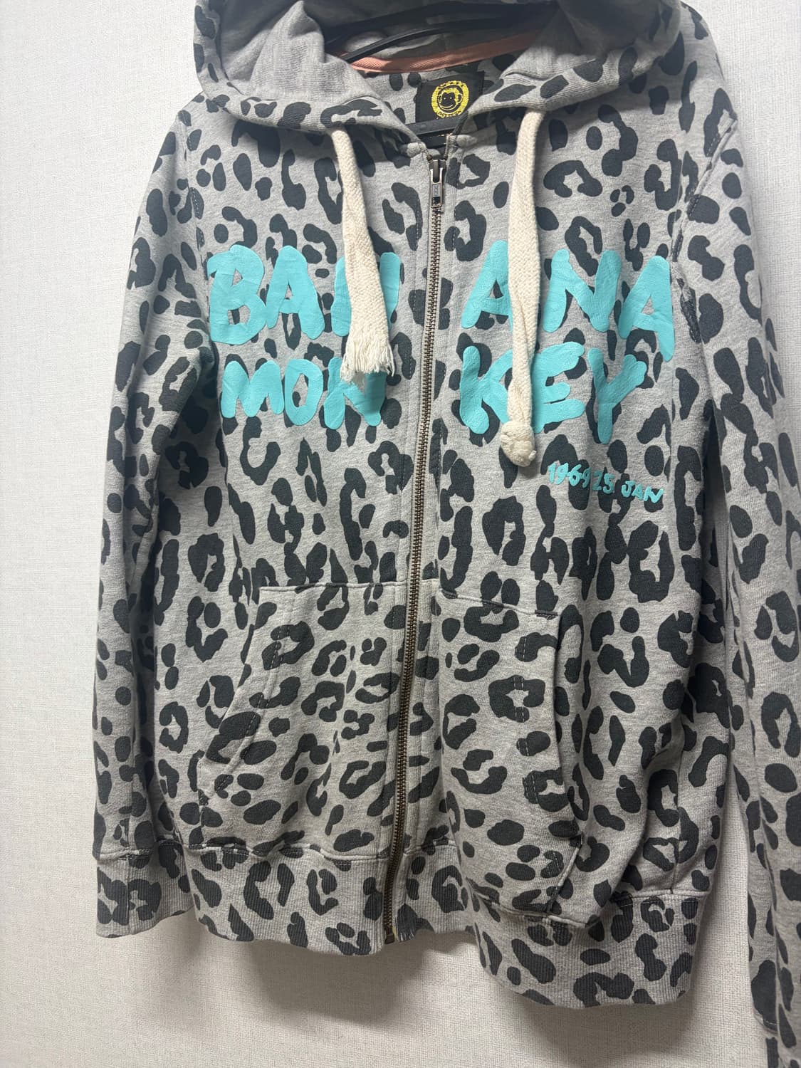 90s 오네갸루 레오파드 후드집업 상품이미지2