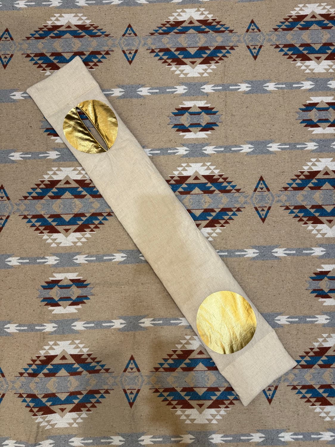 [OS] 캐피탈 KESA 스카프 히노마루 골드 린넨 상품이미지4