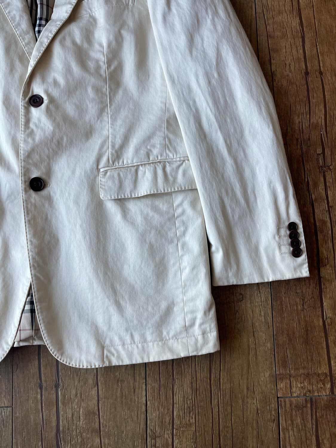 Burberry Black Label Ivory Cotton Jacket 상품이미지3