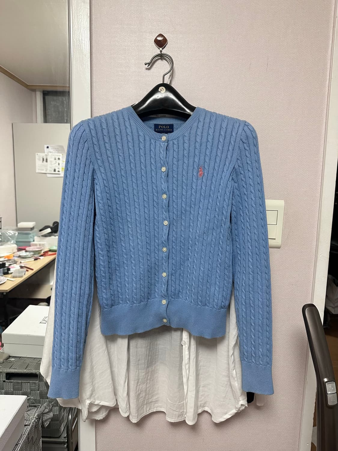 폴로 걸즈가디건 소라L 상품이미지2