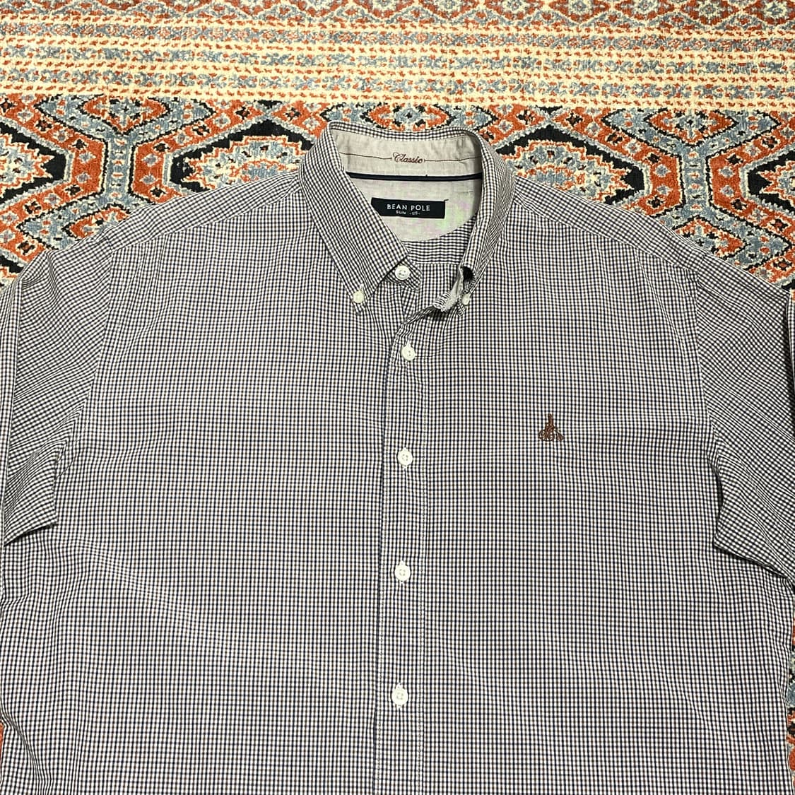 빈폴 브라운 체크 긴팔셔츠 남성105 상품이미지2