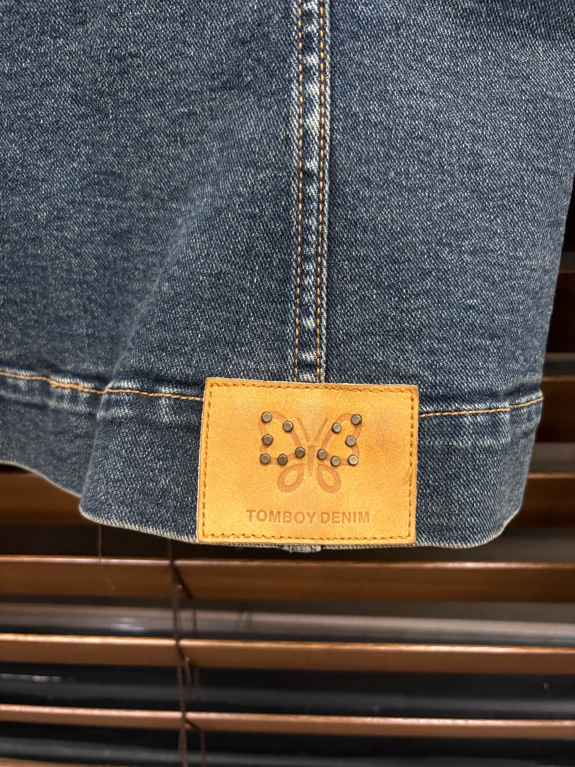 00s TOMBOY 톰보이 y2k 데님 골지 집업 자켓 상품이미지5