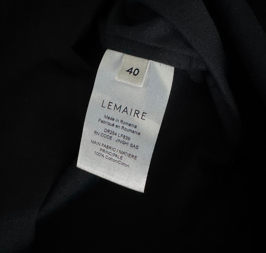 르메르 트위스티드 셔츠 드레스 블랙 40 상품이미지4