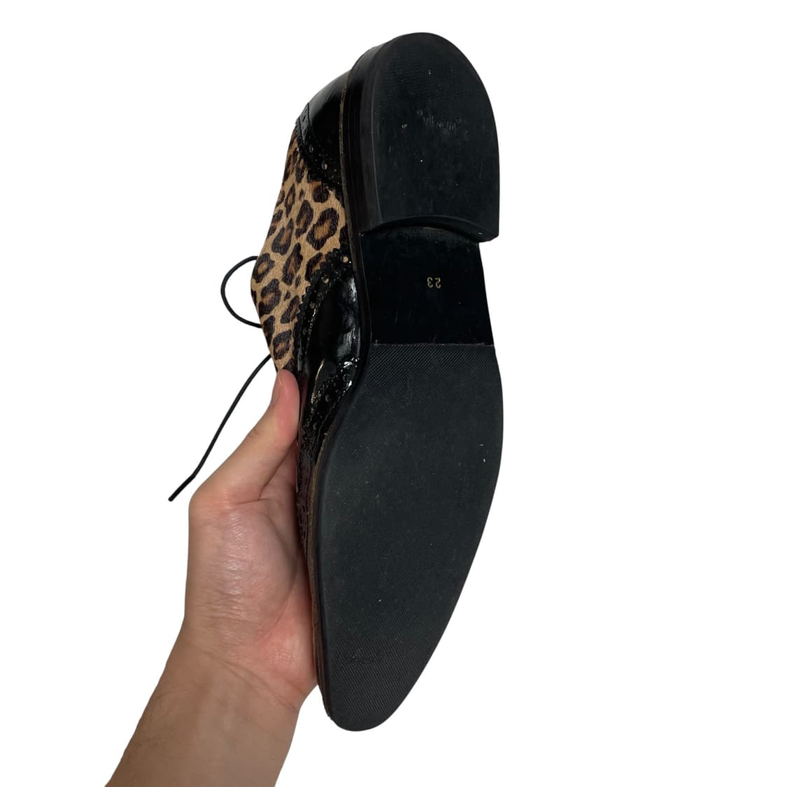 트리콧 꼼데가르송 레오파드 윙팁 상품이미지7