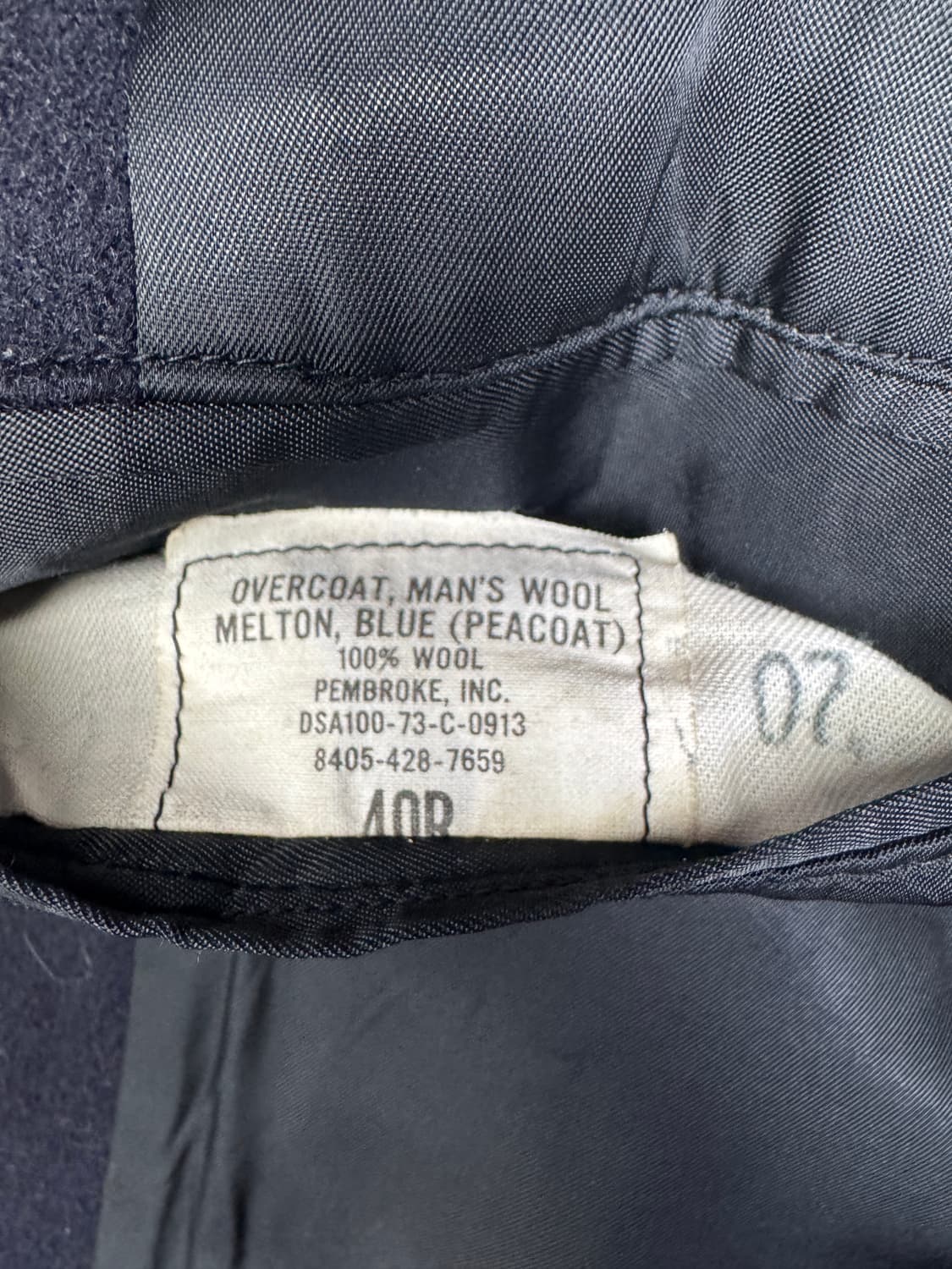 빈티지 70s US NAVY 오리지널 피코트 네이비 40R 상품이미지6