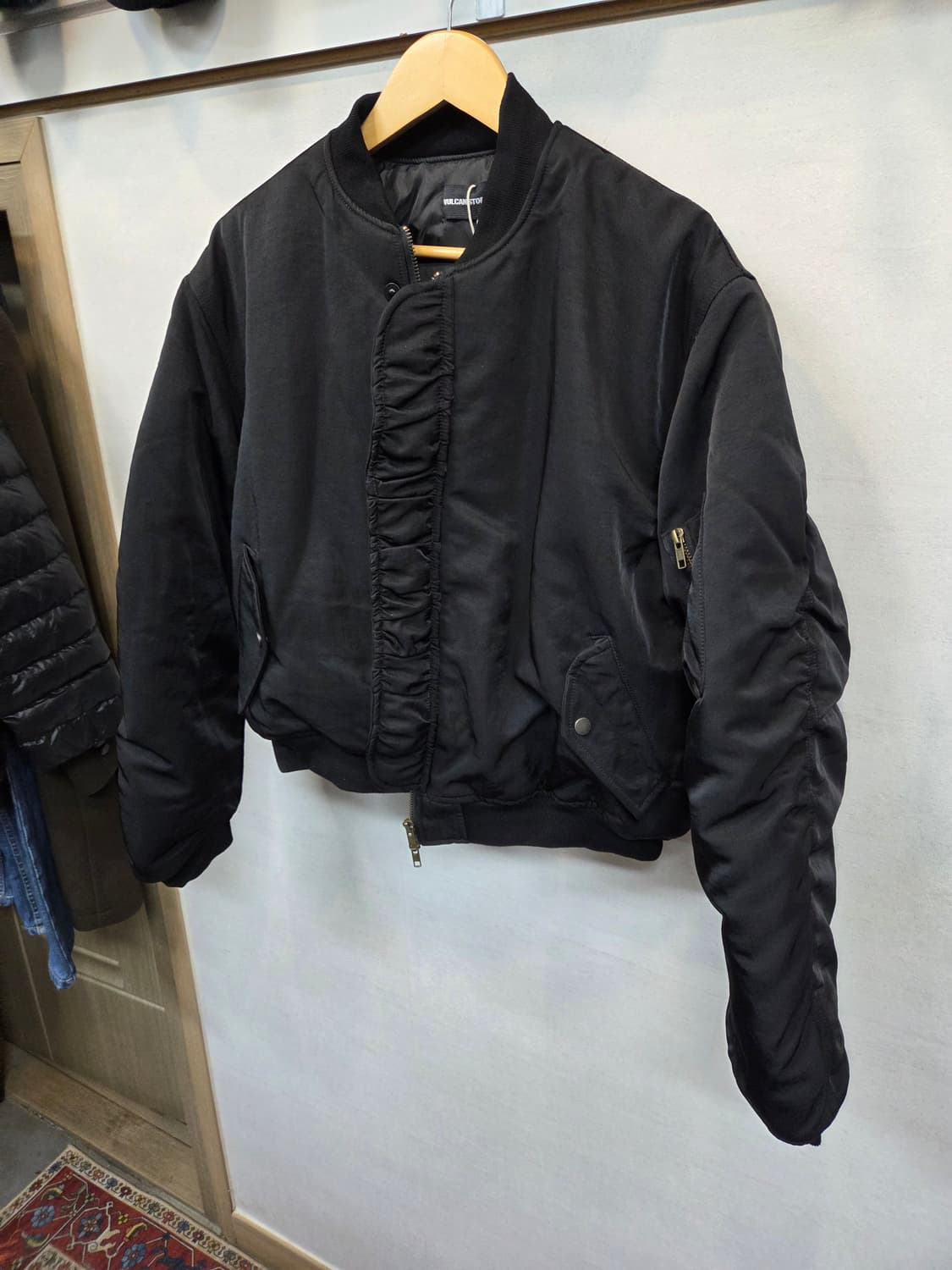 빈티지 vulcan store 투웨이 셔링 항공 크롭 패딩자켓 m 상품이미지7