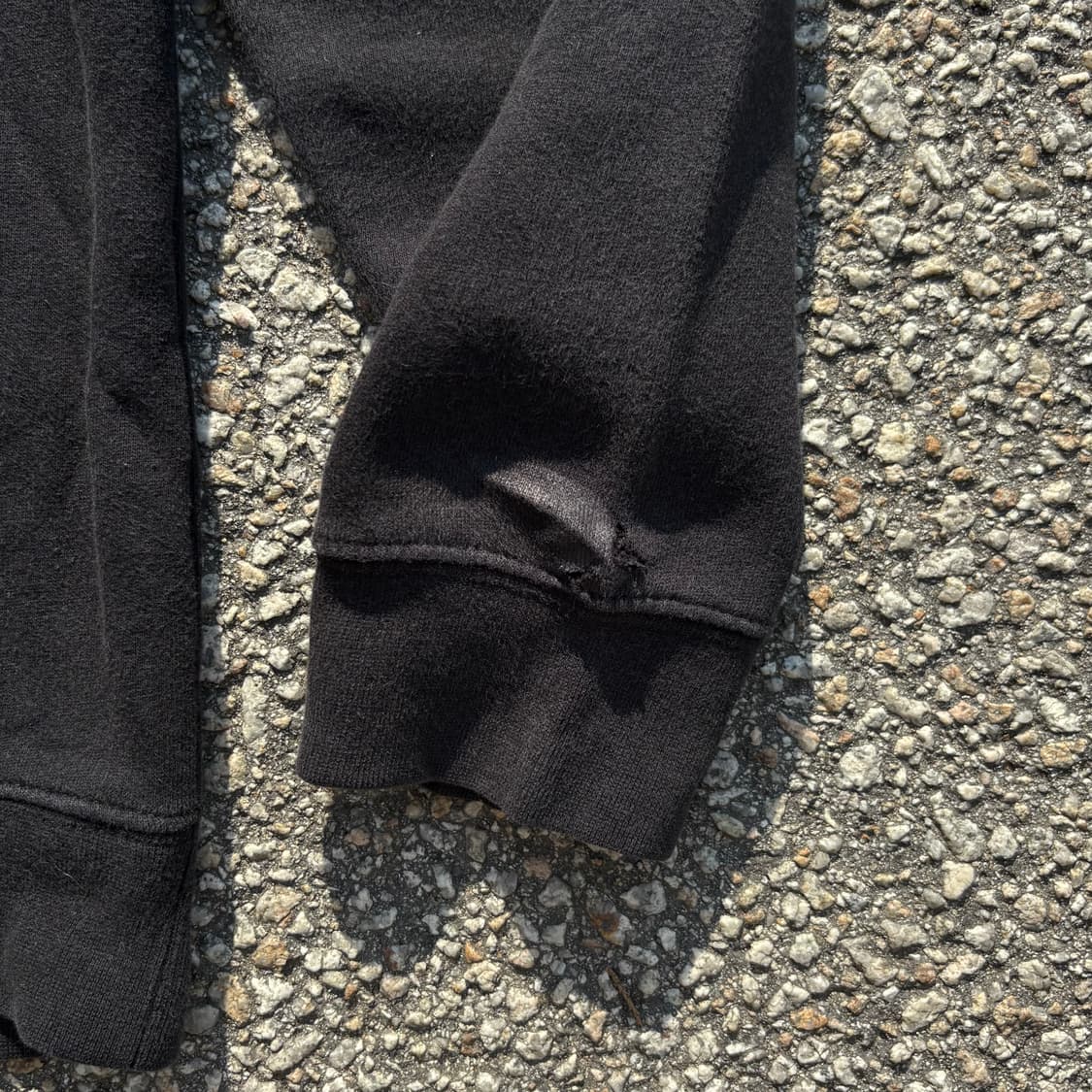 STUSSY 스투시 스탁로고 블랙 스웻 셔츠 상품이미지4