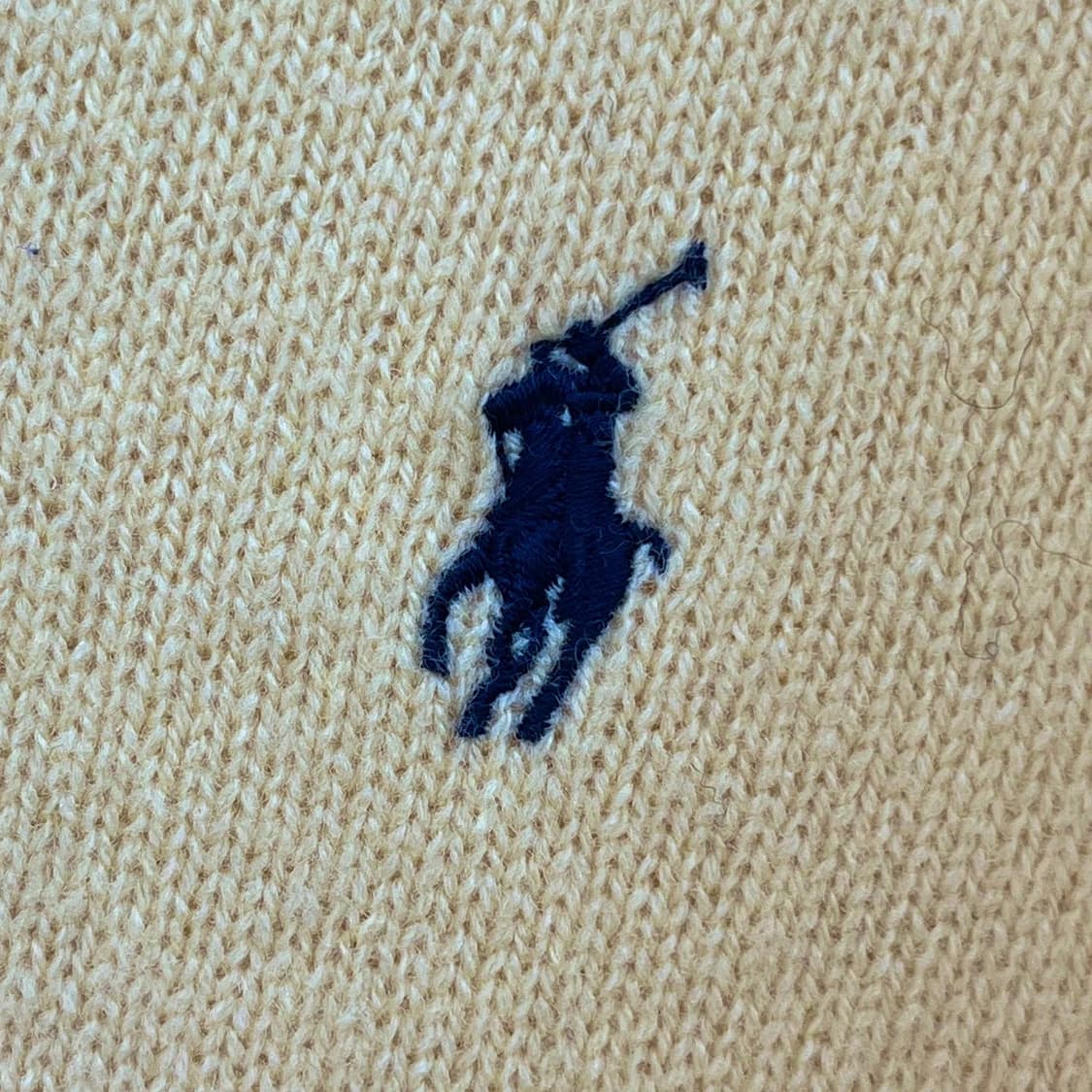 폴로 랄프로렌 기본 포 옐로우 브이넥 울 니트  상품이미지5