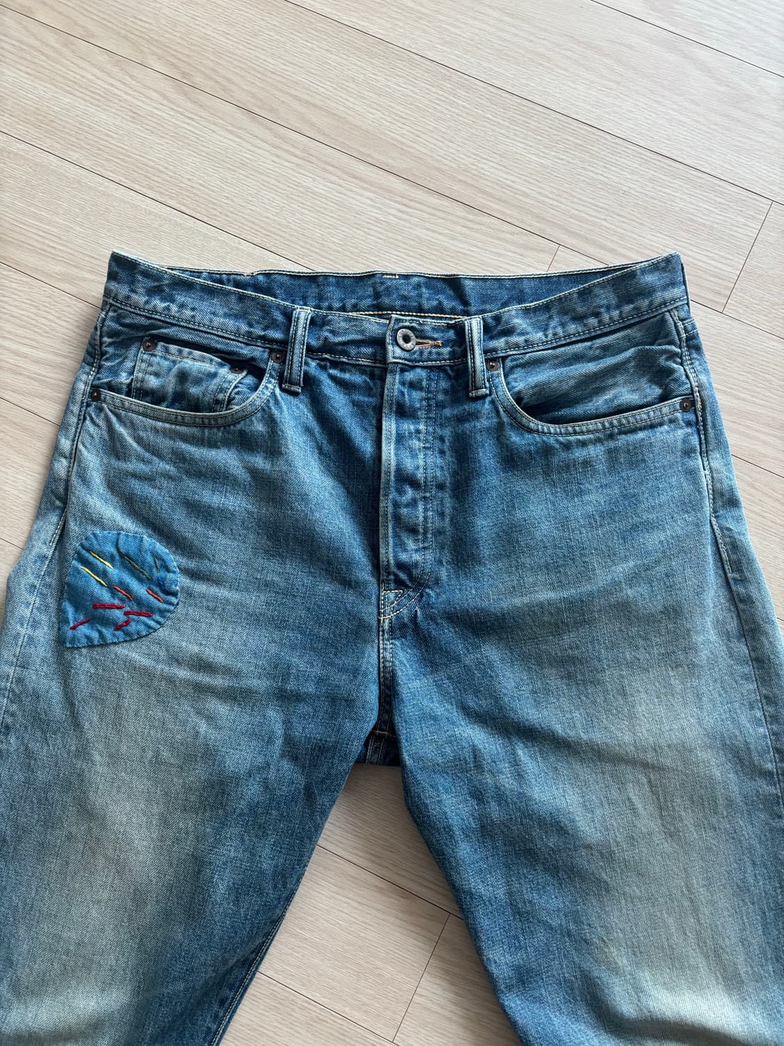 캐피탈 선인장 자수 데님 34 상품이미지4