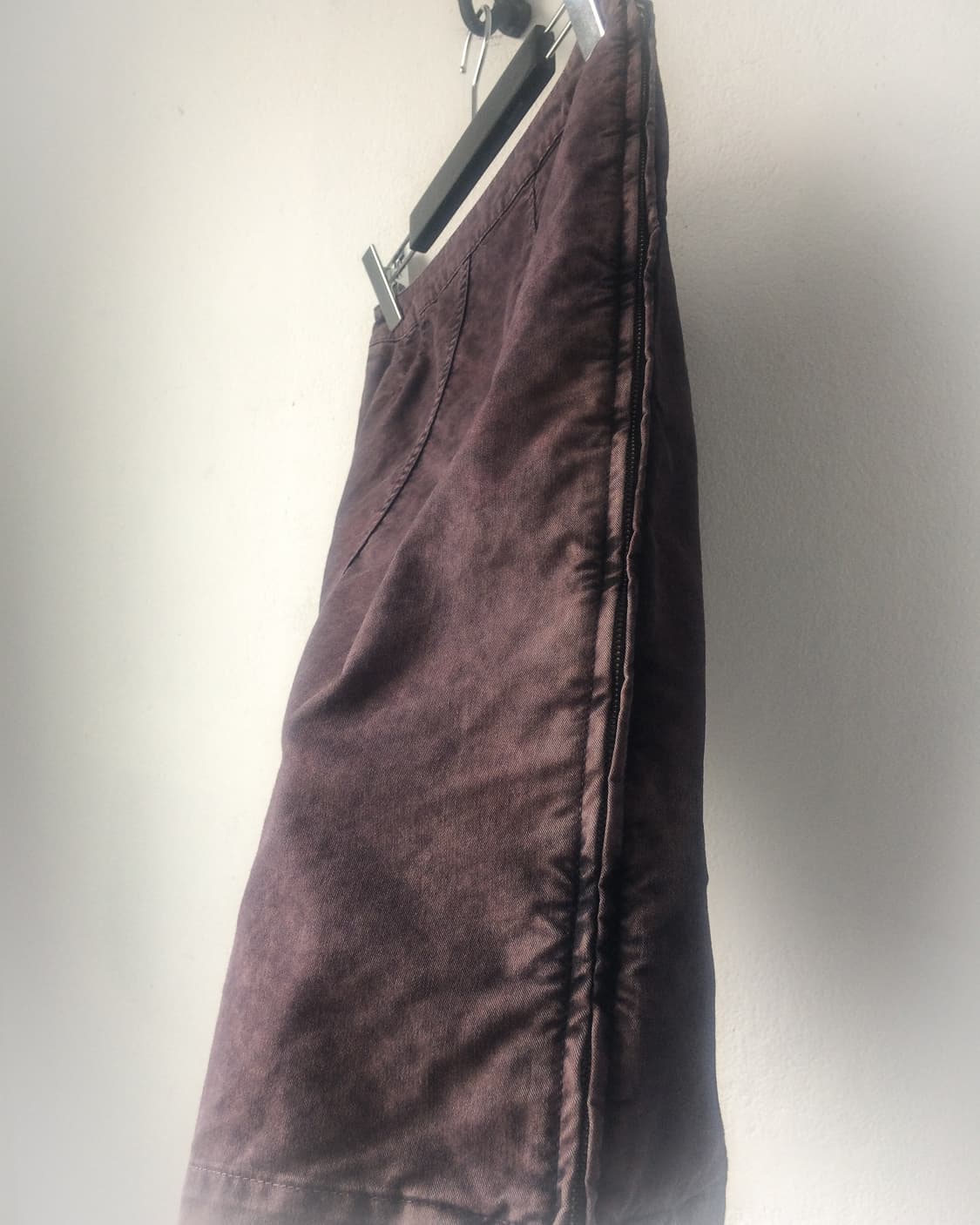Side zipper point pattern midi skirt 상품이미지2