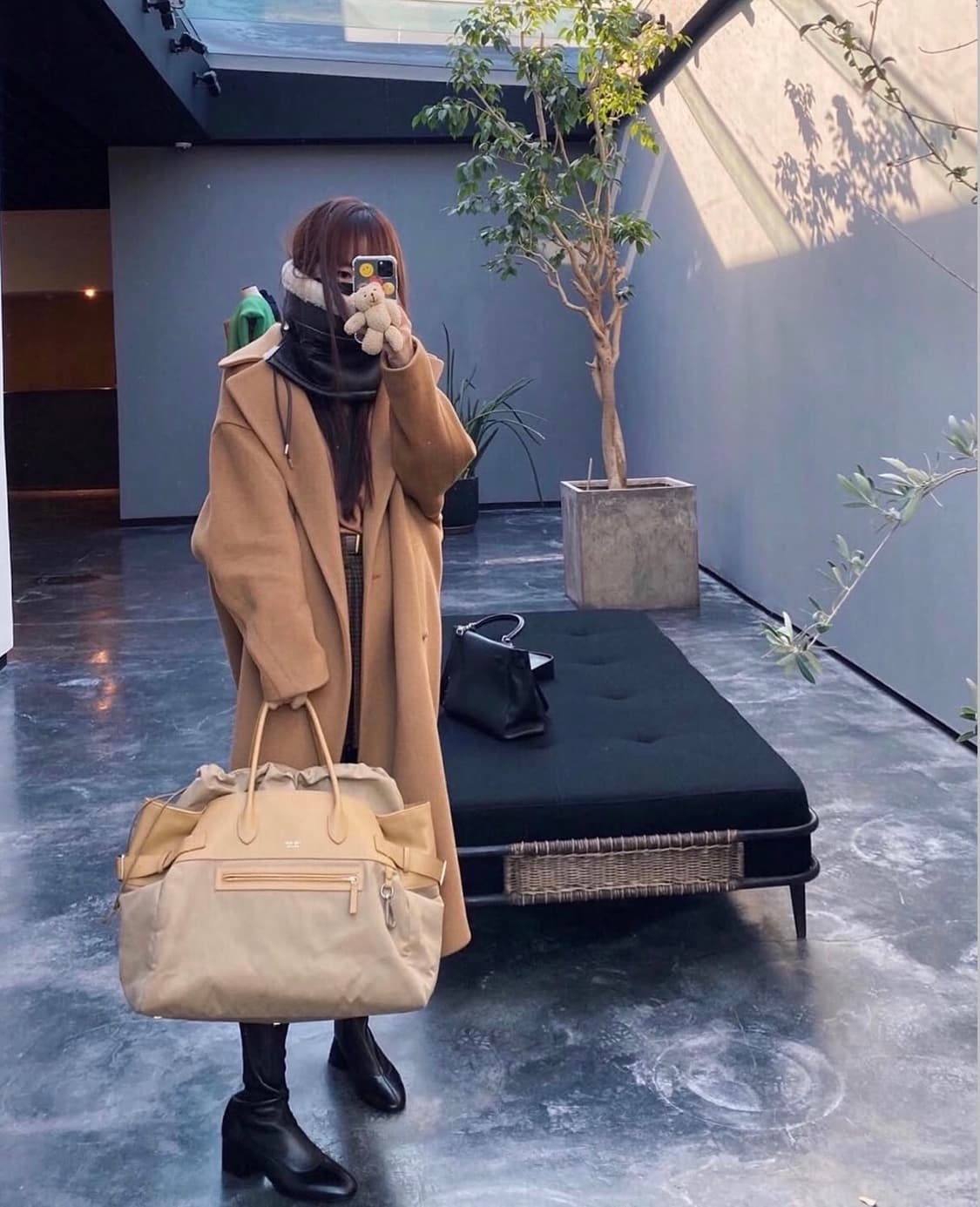 보프 VOEF) CARLY OVERSIZED COAT(BROWN) 상품이미지6