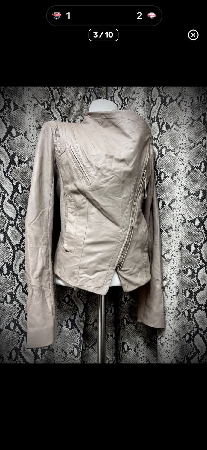 앤클라인 드레이프 레더자켓 양가죽 상품이미지3