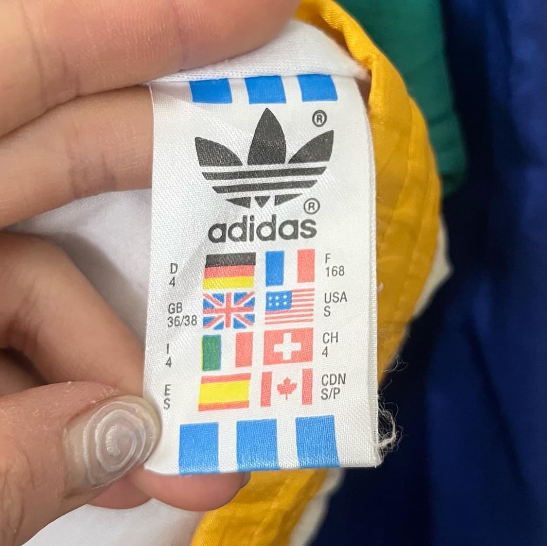 아디다스 멀티컬러 백로고 윈드브레이커 상품이미지8