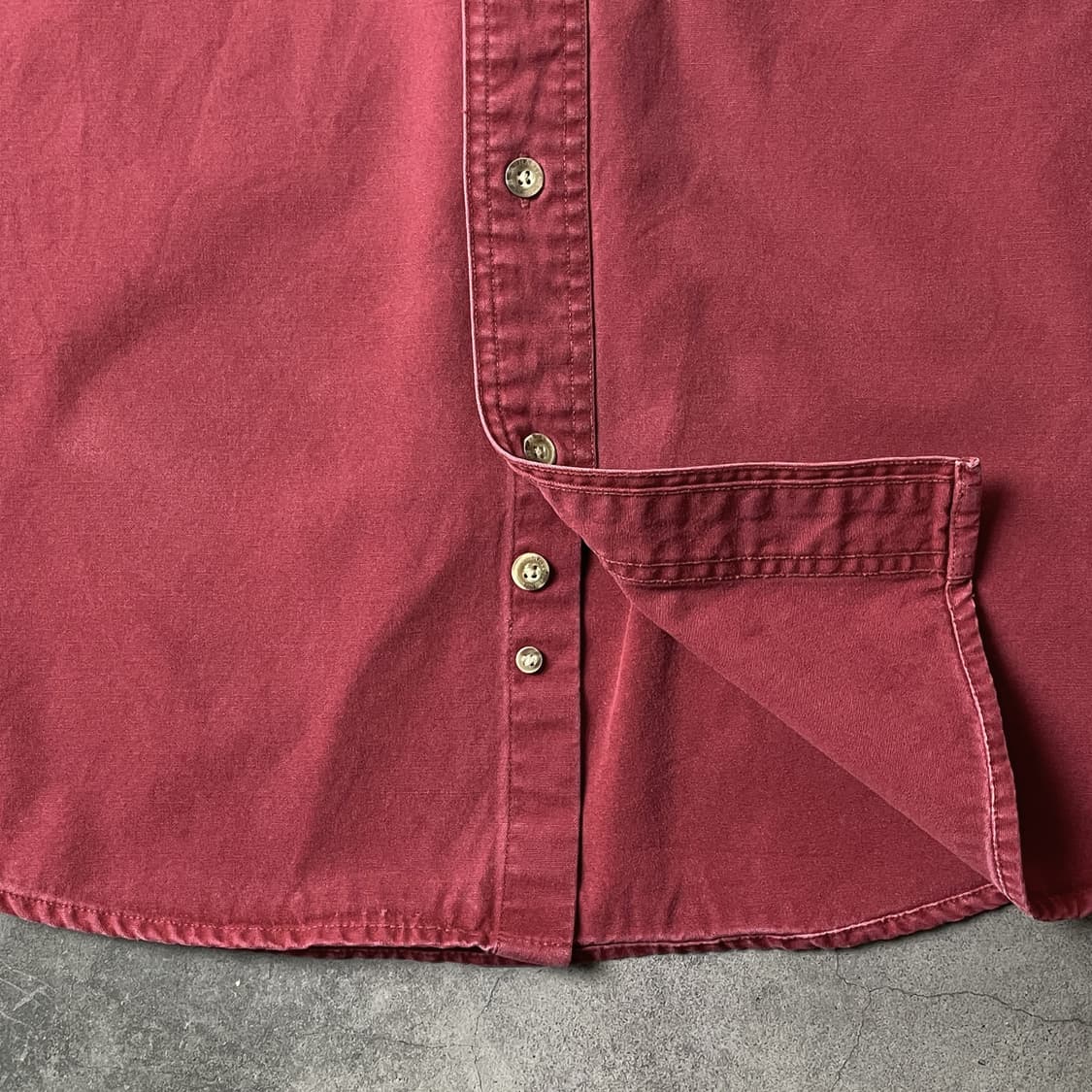 CARHARTT 칼하트 빈티지 레드 코튼 워크셔츠 A00339 상품이미지4