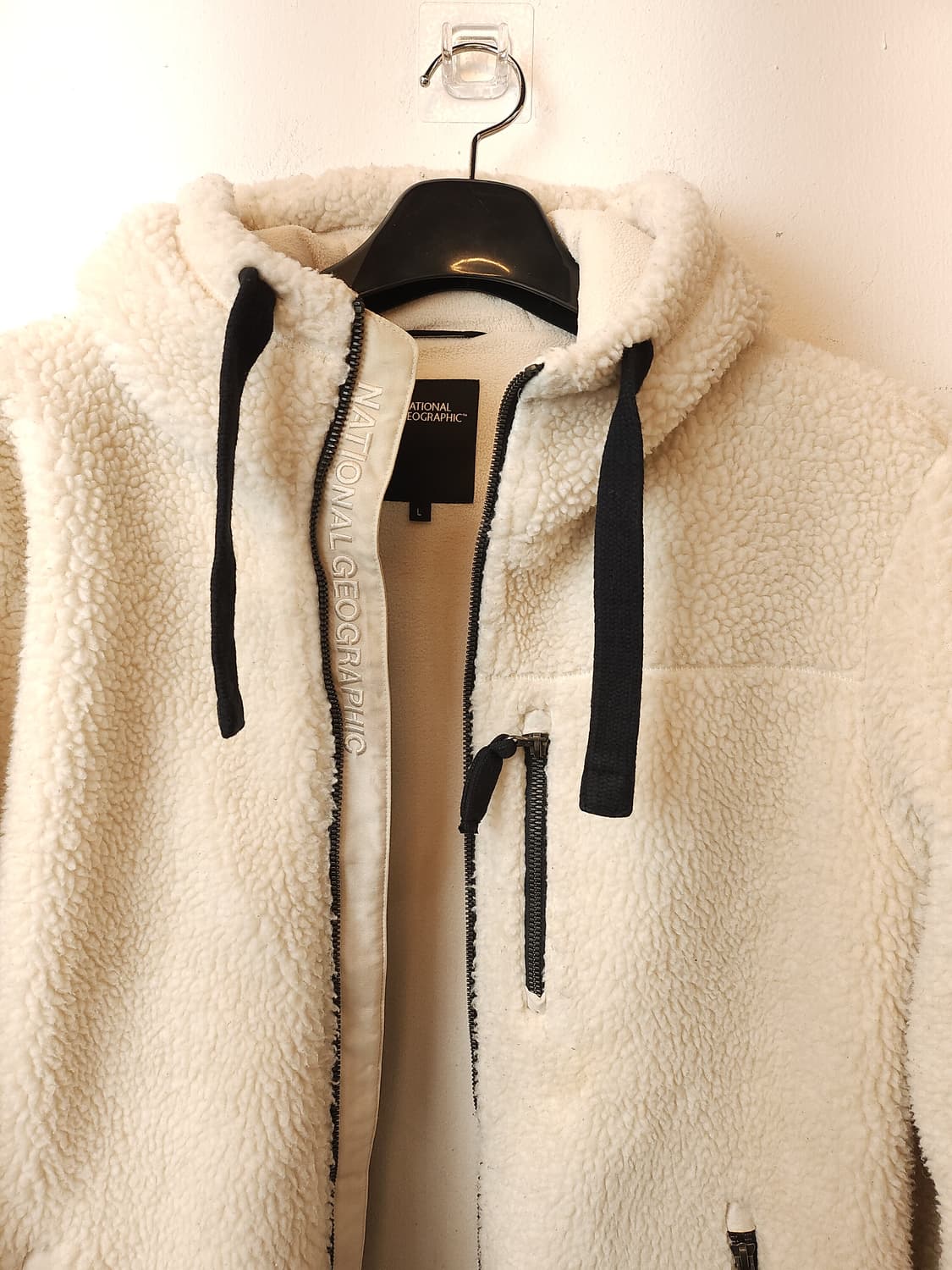 내셔널지오그래픽 뽀글이 후드 점퍼 100 L 상품이미지5