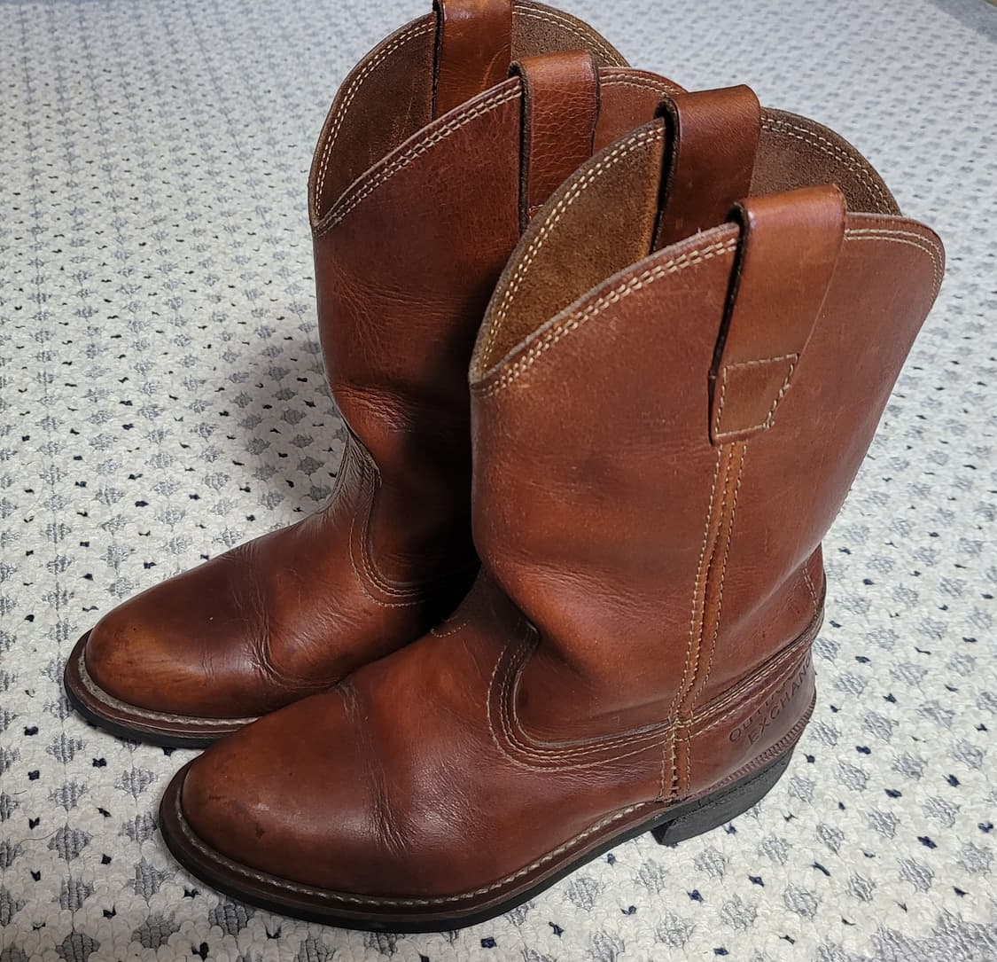 통가죽 여성 웨스턴 부츠 225(5.5) 상품이미지4