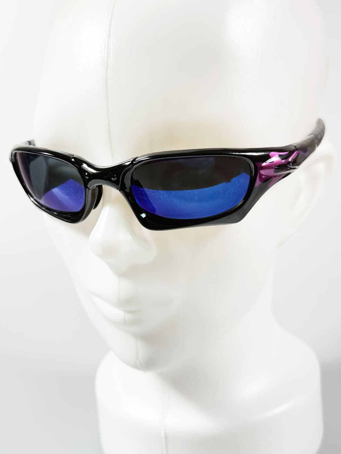 퍼플 플레임 랩어라운드 스포티 빈티지 선글라스 상품이미지8