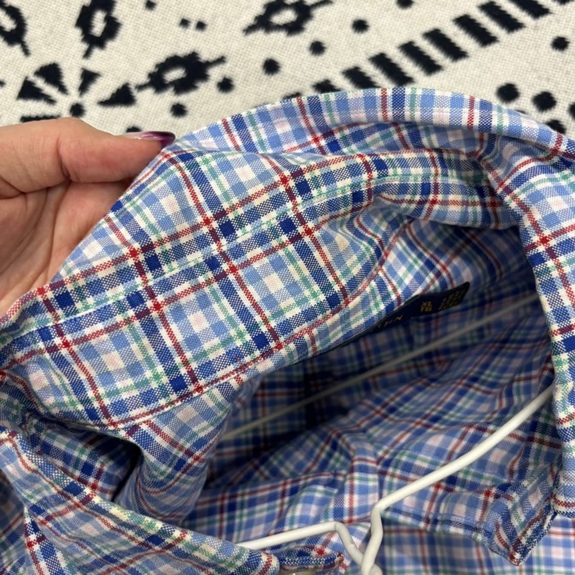폴로 랄프로렌 클래식핏 멀티포니 옥스포드 체크 셔츠 XL P00004 상품이미지5