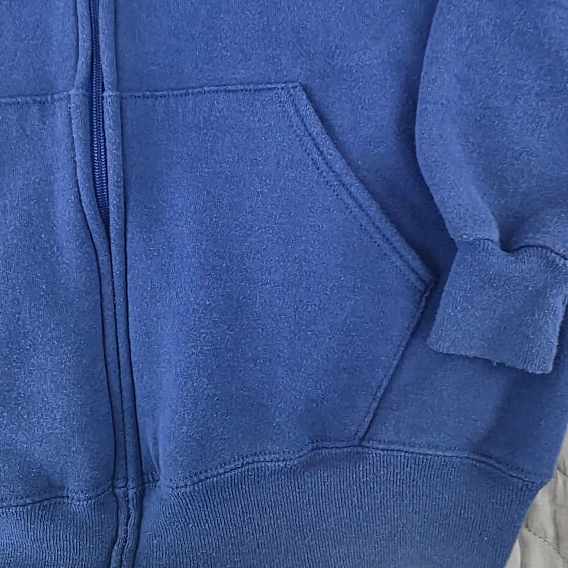 [L] 90s 빈티지 러셀 애슬레틱 코랄 블루 후드집업 라이트 페이드 상품이미지2