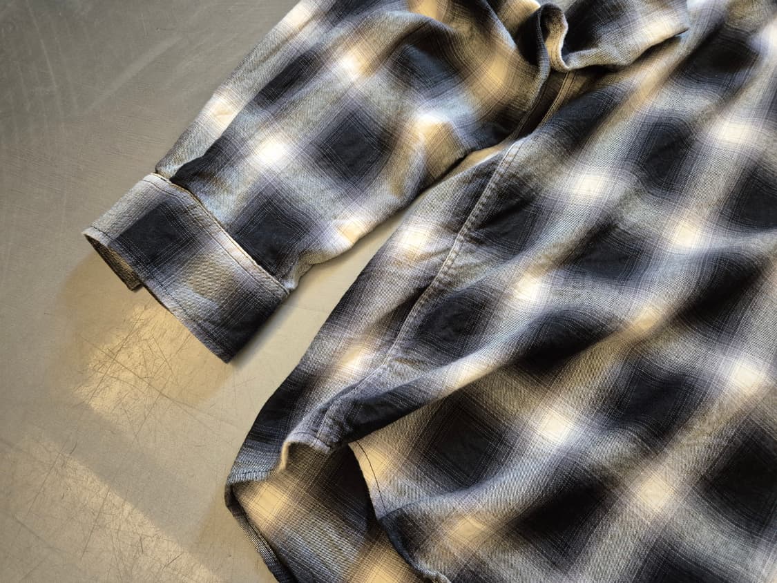 999HUMANITY 옴브레 체크 셔츠 상품이미지3