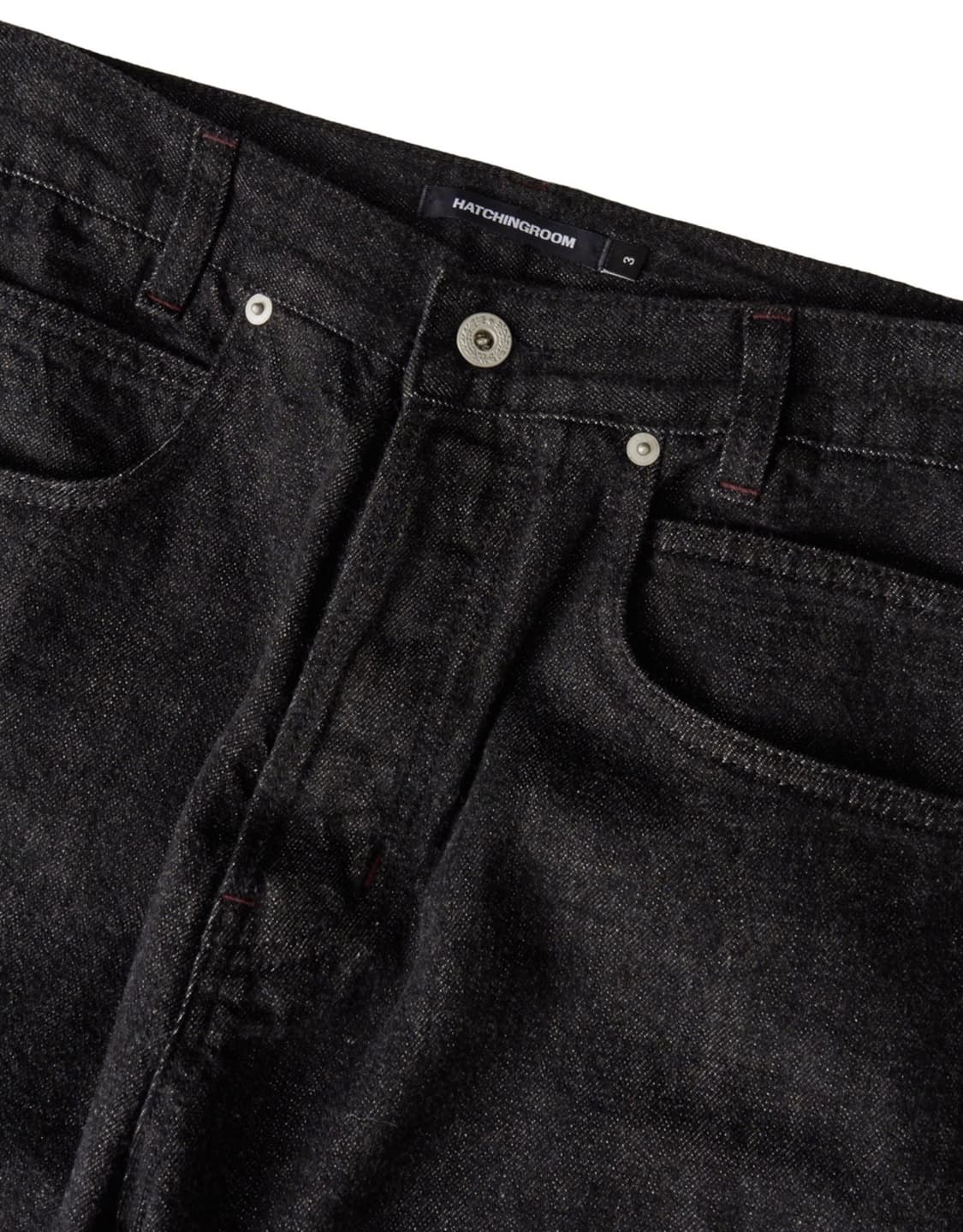 [해칭룸] Regular Selvedge Jeans Black 상품이미지3