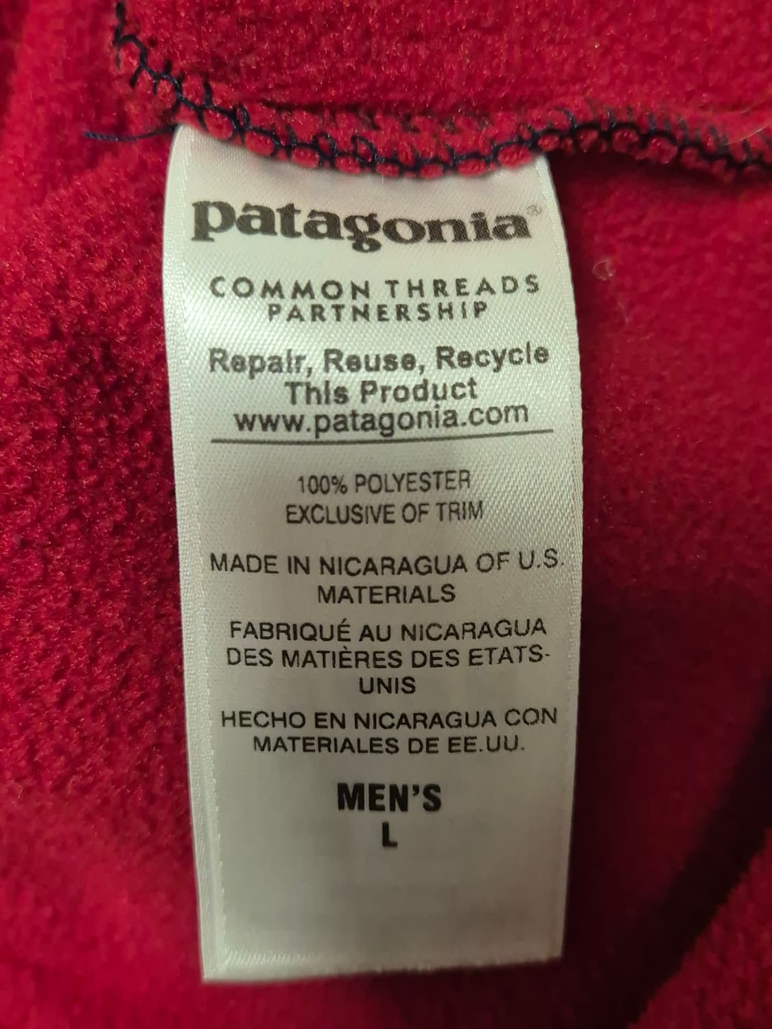 15s 파타고니아 신칠라 투톤 네이비/레드 상품이미지4