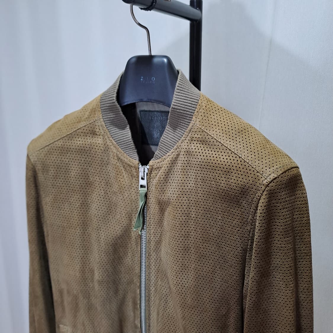 (택포) 올세인츠 고트스킨 펀칭 블루종 95-100 B491 상품이미지3