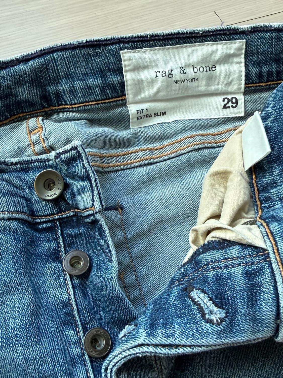 랙앤본 Fit 1 엑스트라 슬림 데님 진 상품이미지3